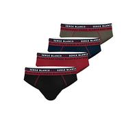Serge Blanco Slip SER/1SCX4 Bóxer, FRE2/A, M (Pack de 4) para Hombre