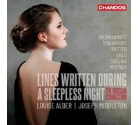 Sergei Rachmani Lines Written During a Sleepless Night: T (CD) (Importación USA)