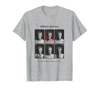 Sergio Dalma Camiseta, Hombre, Gris Jaspeado, 4XL