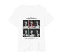 Sergio Dalma Camiseta, Mujer Tallas Grandes, Blanco, 5XL Grande