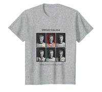 Sergio Dalma Camiseta, Niños, Gris Jaspeado, 4 años