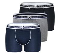 Sergio Tacchini Bóxers Hombre algodón Bielástico, Art. 9000 Pack de 3 Multicolor XL