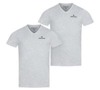 Sergio Tacchini Camisetas Casual Para Hombre Pack De 2 Gris Nuevo