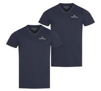 Sergio Tacchini Camisetas Casual Para Hombre Pack De 2 Navy Nuevas