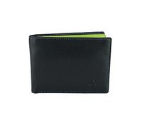 Sergio Tacchini, Cartera De Hombre En Piel Verdadera Interior Multicolor con Caja De Regalo (Negro 66)