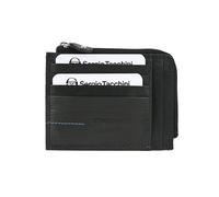 Sergio Tacchini Cartera para Hombre de Piel Auténtica, Delgada con Portatarjetas
