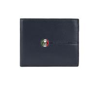 Sergio Tacchini Cartera para Hombre de Piel Auténtica, Delgada con Portatarjetas