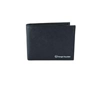Sergio Tacchini Cartera para Hombre de Piel auténtica, Fina con Tarjetero.