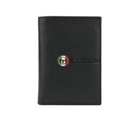 Sergio Tacchini Cartera Vertical para Hombre de Piel Auténtica, Delgada con Portatarjetas