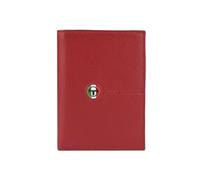 Sergio Tacchini Cartera Vertical para Hombre de Piel Auténtica, Delgada con Portatarjetas