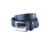 Sergio Tacchini Cinturón de Hombre Exterior PU Interior de Piel, Hebilla Libre de Níquel