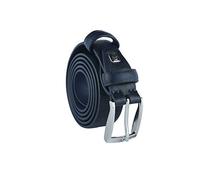 Sergio Tacchini Cinturón de Hombre Exterior PU Interior de Piel, Hebilla Libre de Níquel