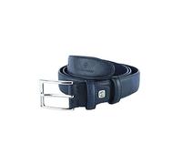 Sergio Tacchini Cinturón de Hombre Exterior PU Interior de Piel, Hebilla Libre de Níquel