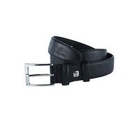 Sergio Tacchini Cinturón de Hombre Exterior PU Interior de Piel, Hebilla Libre de Níquel