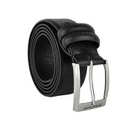 Sergio Tacchini Cinturón de hombre externo PU, forro de cuero, escasez, hebilla sin níquel