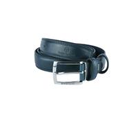 Sergio Tacchini Cinturón para hombre Exterior Cuero PU Interior, hebilla sin níquel (Azul (441) 3 cm, 125 (tg 54-56))