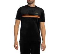Sergio Tacchini de los hombres Camiseta de terciopelo Ayme, Negro