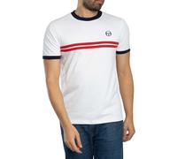 Sergio Tacchini de los hombres Camiseta Supermac, Blanco
