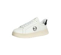 Sergio Tacchini de los hombres Zapatillas clásicas de cuero Court, Blanco