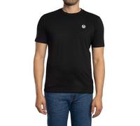 Sergio Tacchini Hombre Camiseta Daiocco, Black/White, S