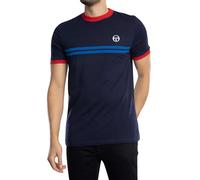 Sergio Tacchini Hombre Camiseta Supermac, Maritime Blue/Adrenaline Rush/Nautical, M