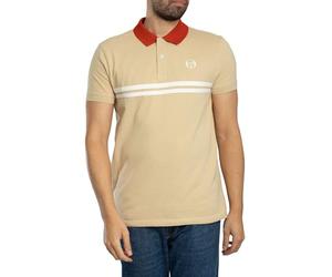 Sergio Tacchini Hombre Camiseta Tipo Polo Supermac, Mojave Dessert/Rooibos Tea/Gardenia
