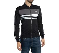 Sergio Tacchini Hombre Chaqueta Deportiva Ishen, Black, S