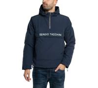 Sergio Tacchini Hombre En La Chaqueta Del Suéter, Navy/White, M