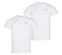 Sergio Tacchini Hombre Informal Camiseta Interior Cuello 2er-Pack Blanco Nuevo