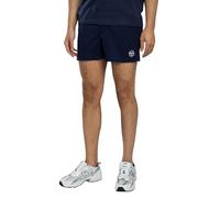 Sergio Tacchini Hombre Pantalones Cortos De Tenis Time, Maritime Blue/White, XXL