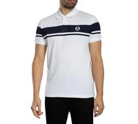 Sergio Tacchini Hombre Polo Young Line, White/Maritime Blue, L