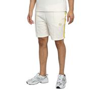 Sergio Tacchini Hombre Pantalones Cortos Deportivos De Terciopelo Monte, Gardenia/Maritime Blue, L