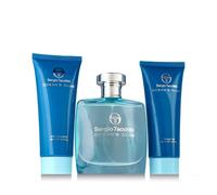 Sergio Tacchini Ocean's Club Eau de Toilette para hombre 100 ml + Bálsamo After Shave 100 ml + Gel de Ducha