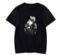 Serial Experiments Lain Anime Merch - Camiseta unisex casual de cuello redondo de manga corta a la moda retro clásica, Negro, 3XL