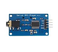 Serial MP3 Player Module YX5300 | MP3 WAV Audio Processor with 30 - Level Volume Control/TF Card Support | Serial TTL Interface for DIY Electronics/Voice Projects | 3.2-5.2V