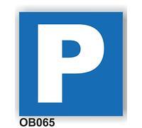 Seribas Señal Parking, Cartel de PVC 0,7 mm. Tamaño Din A4 21 x 30 cm, Homologada, Señal Obligación. Tinta y Material Resistente.