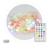 Serie 10 RGB Natal USB LEDs con Control de 32 Efectos (9.9 mts) - GSC