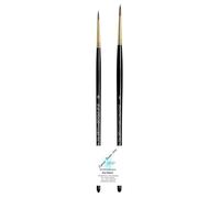 Serie 11 Maestro Pincel Redondo para Acuarela Kolinsky Marta Mechón de Forma Inglesa n.º 0, 1
