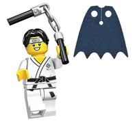 Serie 20 de minifiguras LEGO: ni o de Marshall Arts con capa azul adicional