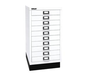 Serie 29 MultiDrawer™ BISLEY, con zócalo, DIN A3, 10 cajones
