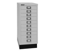 Serie 29 MultiDrawer™ BISLEY, con zócalo, DIN A4, 10 cajones