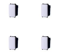 Serie Civil Frutas Enchufes Interruptores Desviadores, Compatible Con Vimar Arke Blanco (4, Interruptor Unipolar)