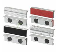 Serie De 4 Parejas Cubiertas Mandíbula Aluminio Prensa Tornillo 125mm Fervi