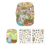 Serie De Cuentos Hadas Pegatina Paisaje Álbum Recortes Escena Suministros Estéticos Para Álbum Recortes Decoración Artesanal Serie Cuentos Hadas Paisaje Escena Infantil