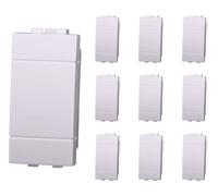 Serie de frutas - Enchufes de interruptores de inversor, compatible con Bticino Living Light Blanco (10 tapones falsos polos)