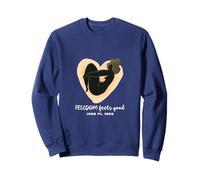 Serie de Juneteenth: Juneteenth La libertad se siente bien 1865 Sudadera