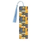 Serie de la tribu del antiguo Egipto, 5 marcapáginas de madera para mujeres y hombres, bonitos marcadores para decoración de libros para lectura, trabajo y estudio