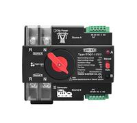 Serie de luces nocturnas, carril Din ATS, 220V, 230V, Doble potencia, interruptor Selector eléctrico transferencia automática, 2P, 63A, 100A, 125A(63A)