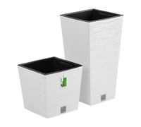 Serie de macetas Furu - Juego de 2 macetas cuadradas