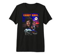 Serie de televisión clásica de los 80 de Knight Rider: Arte Retro Camiseta Premium